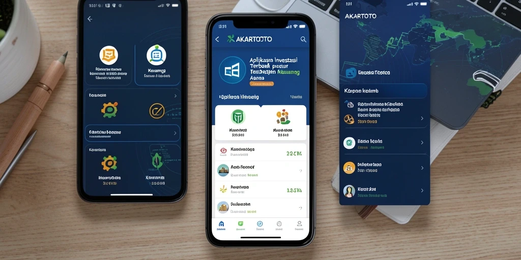 Antarmuka AKARTOTO yang modern dan fungsional untuk investasi.