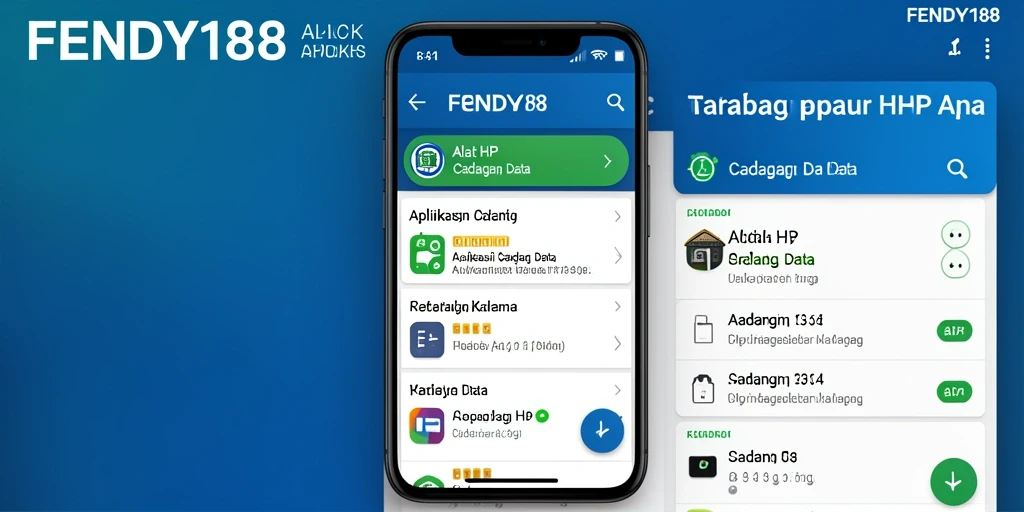Tampilan antarmuka FENDY188 untuk cadangan data yang sederhana dan efisien.