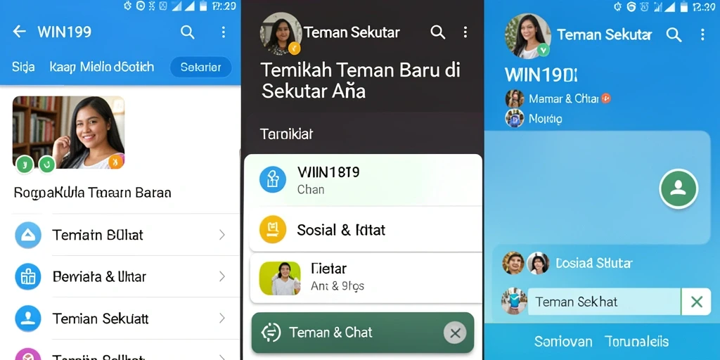 Tampilan antarmuka WIN199 yang menarik dan mudah digunakan.