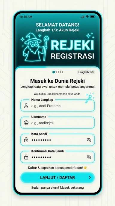 Cara Mudah Buat Akun Baru Rejeki di Android